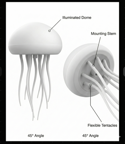 Voice-Controlled Floating Jellyfish Lamp (One Set)