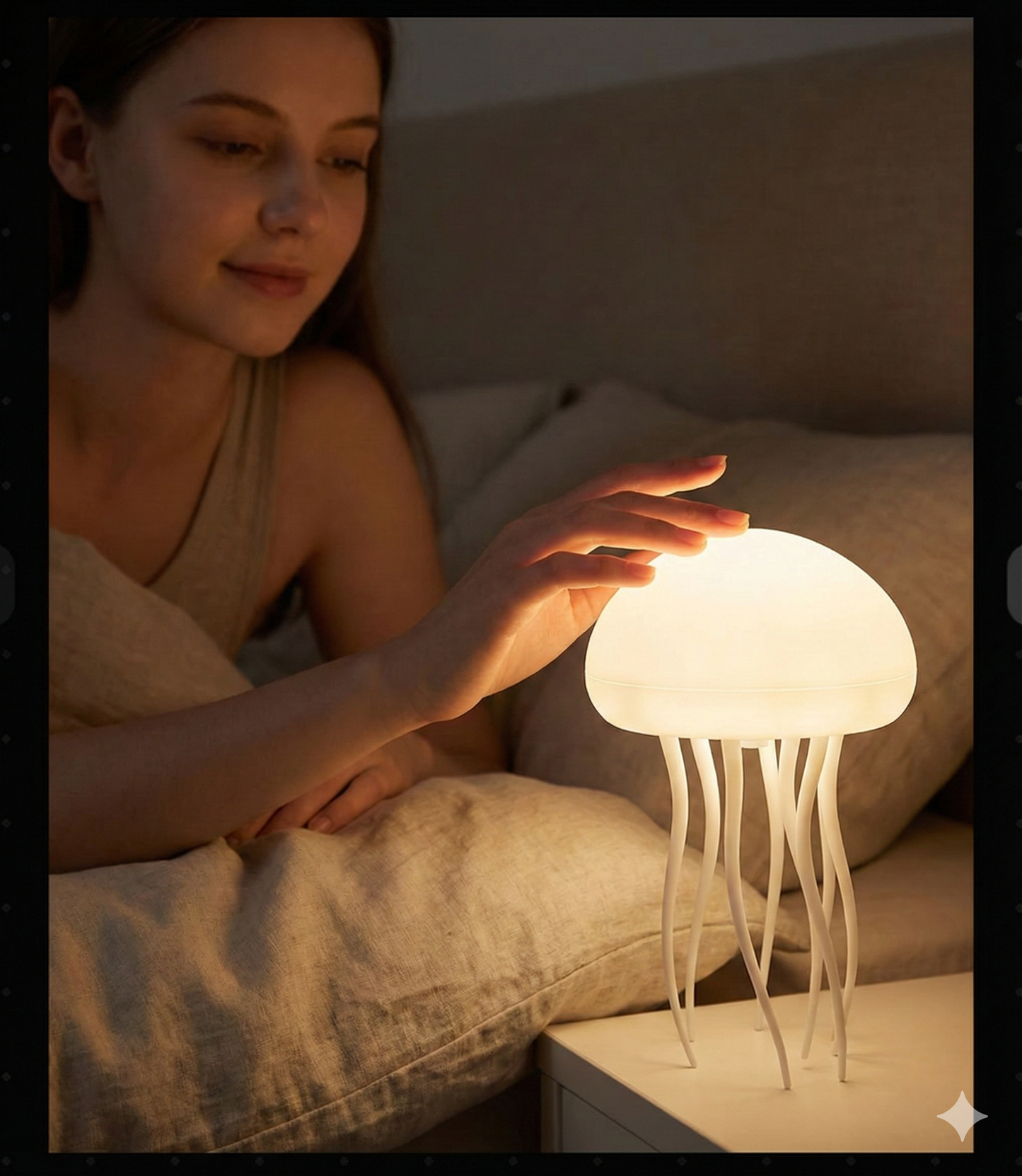 Voice-Controlled Floating Jellyfish Lamp (One Set)